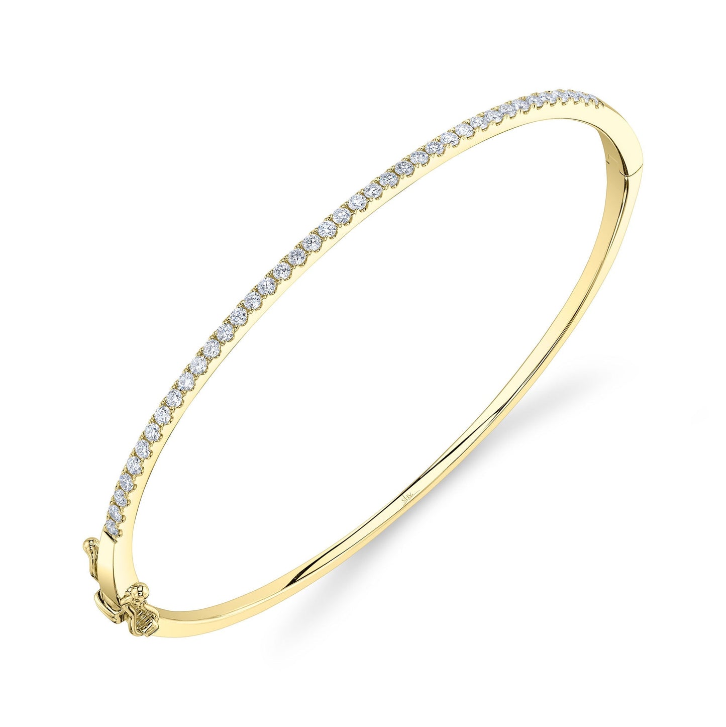 0.62CT 14K Y/G DIAMOND BANGLE