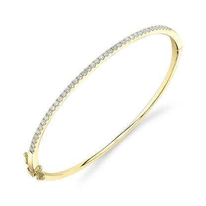 0.62CT 14K Y/G DIAMOND BANGLE