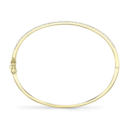 0.62CT 14K Y/G DIAMOND BANGLE