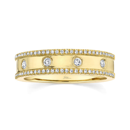 0.23CT 14K Y/G DIAMOND LADY'S RING