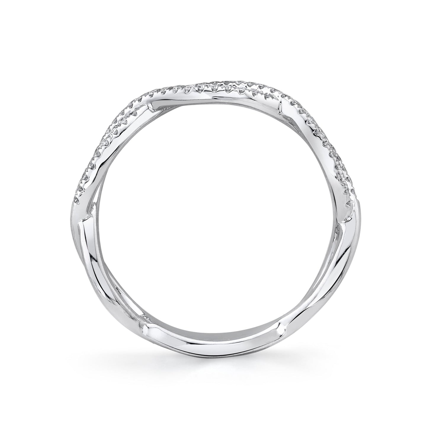 0.19CT 14K W/G DIAMOND INFINITY RING