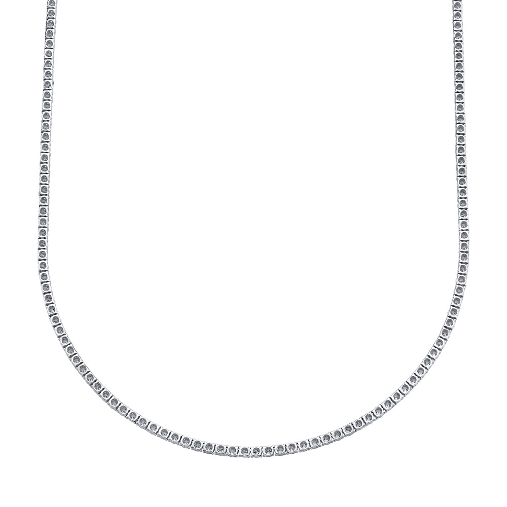 3.96CT DIAMOND TENNIS NECKLACE