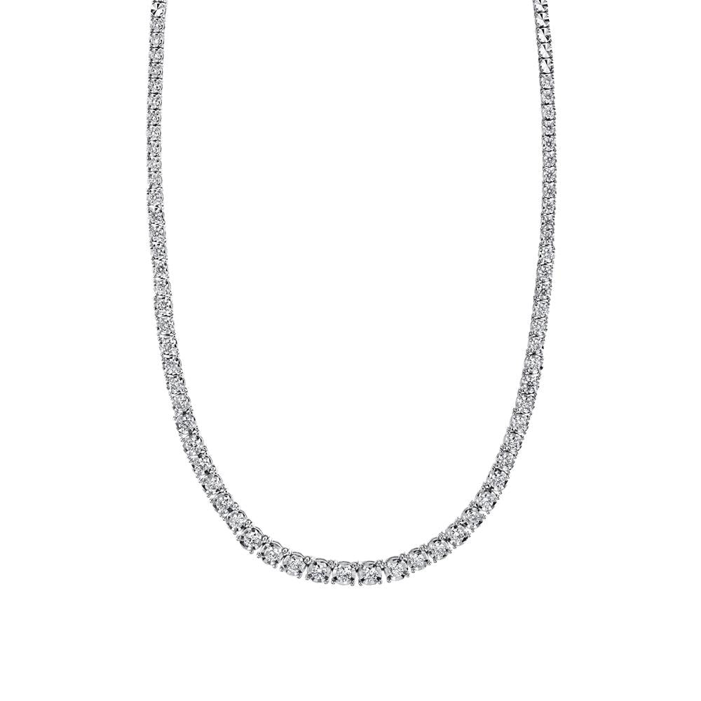 4.39CT DIAMOND TENNIS CHOKER NECKLACE