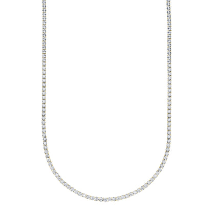 2.49CT 14K Y/G DIAMOND TENNIS NECKLACE