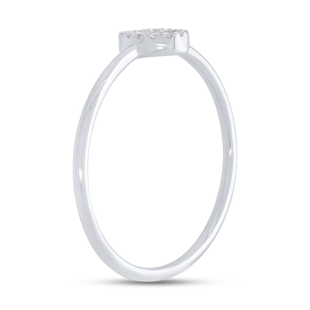 0.04CT DIAMOND RING - INITIAL O