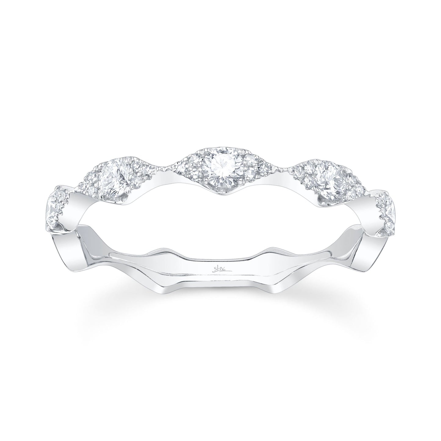 0.38CT 14K W/G DIAMOND LADY'S BAND