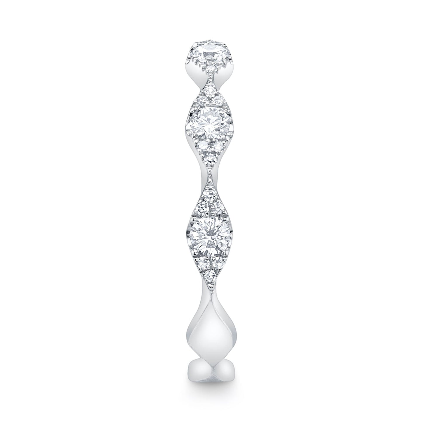 0.38CT 14K W/G DIAMOND LADY'S BAND