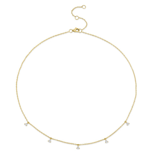 0.30CT 14K Y/G DIAMOND NECKLACE