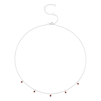 0.36CT 14K W/G RUBY NECKLACE