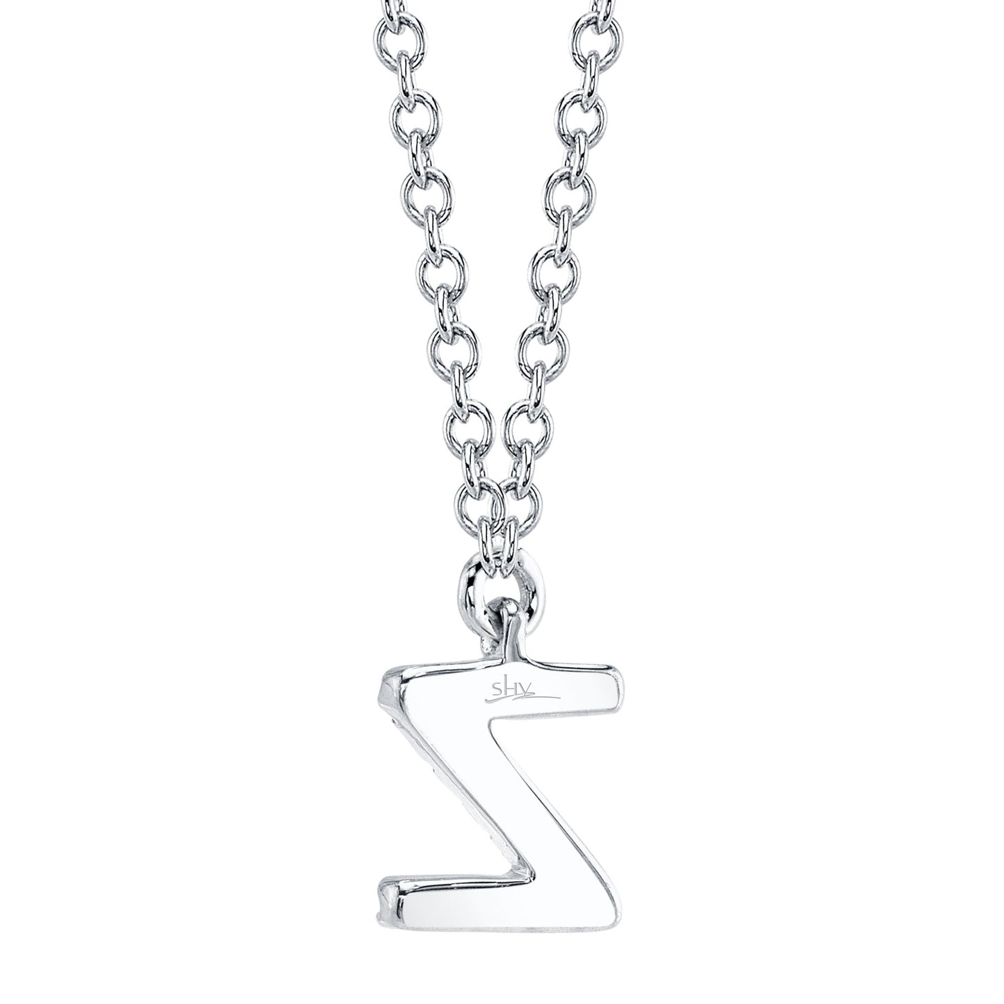 0.04CT 14K W/G DIAMOND NECKLACE - INITIAL Z