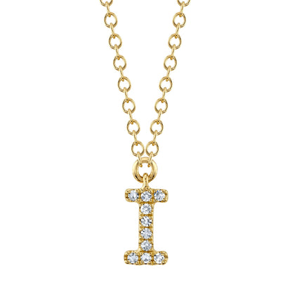 0.03CT DIAMOND NECKLACE - INITIAL I