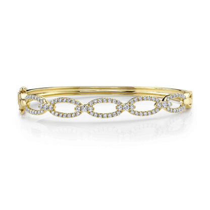 1.19CT DIAMOND LINK BANGLE