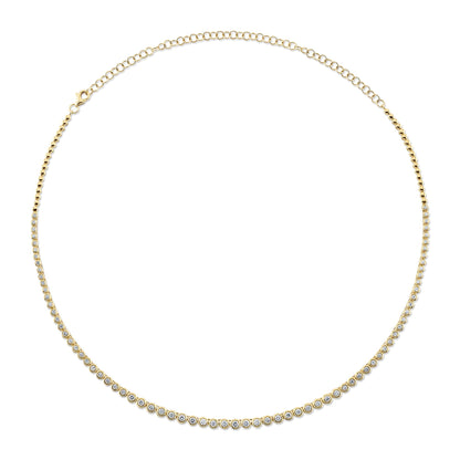 2.00CT DIAMOND BEZEL TENNIS NECKLACE