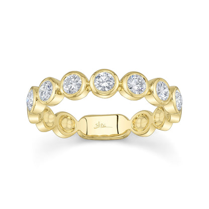 0.60CT 14K Y/G DIAMOND BEZEL BAND