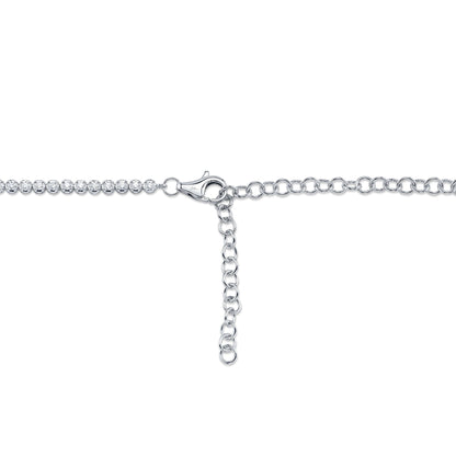 4.73CT 14K Y/G DIAMOND CROWN SETTING TENNIS NECKLACE