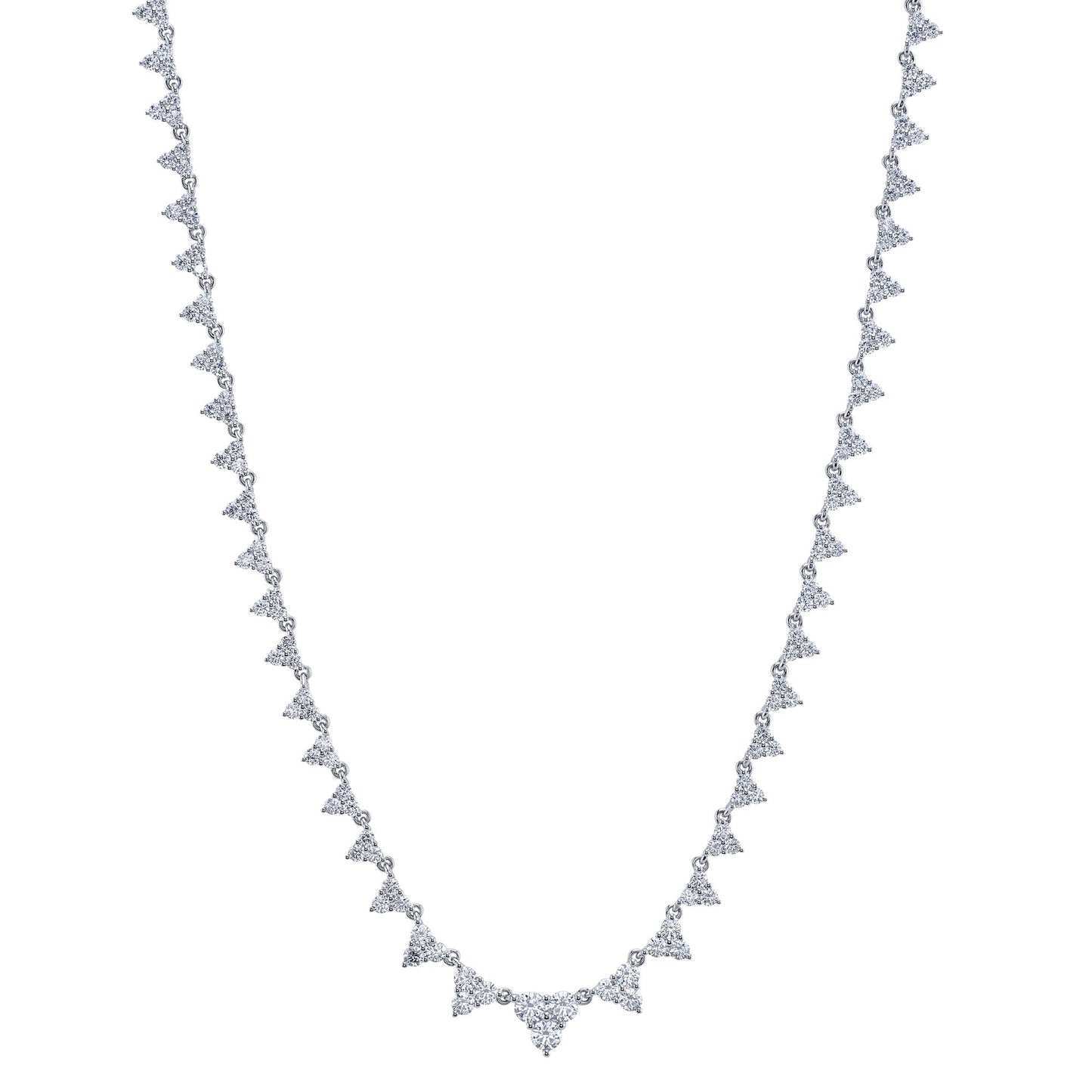 4.08CT 14K W/G DIAMOND NECKLACE