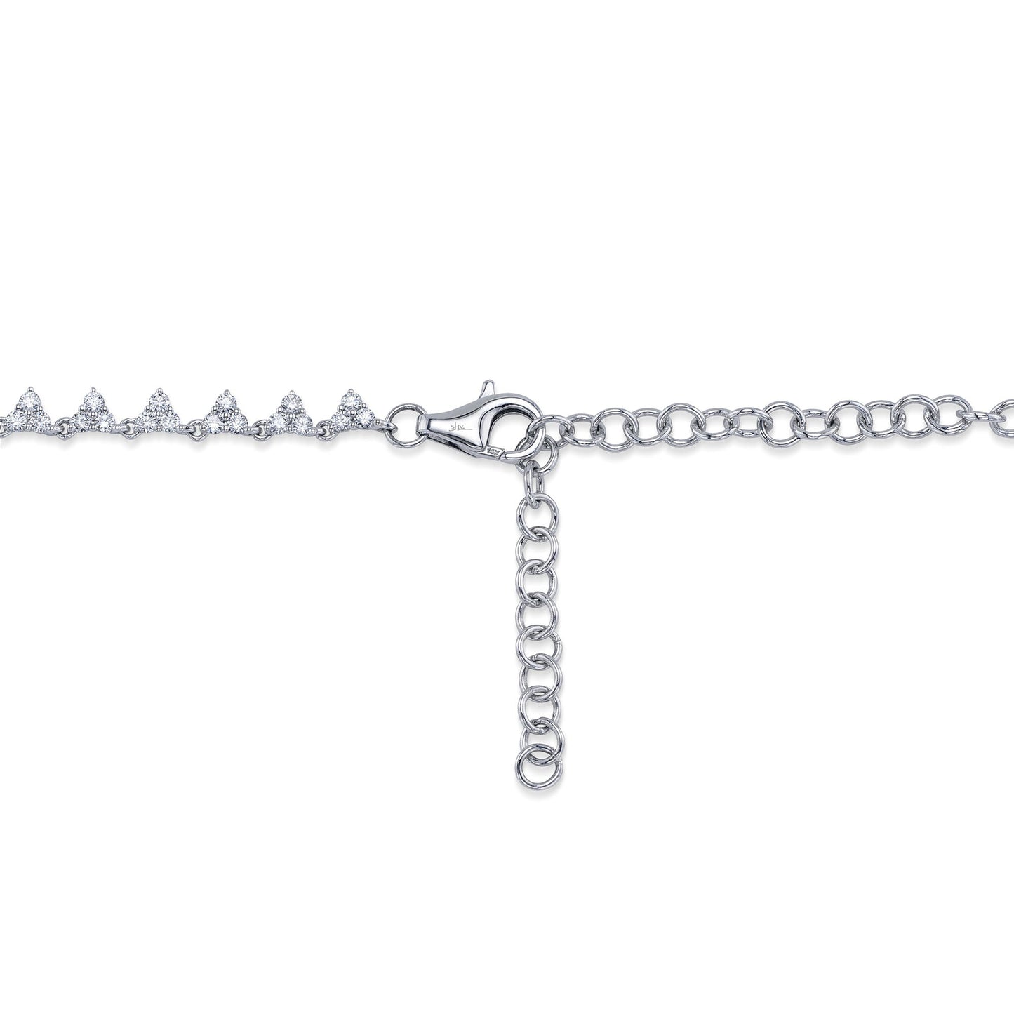 4.08CT 14K W/G DIAMOND NECKLACE