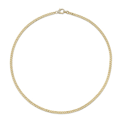 0.27CT 14K Y/G DIAMOND LINK NECKLACE