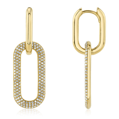 0.71CT DIAMOND PAVE EARRING