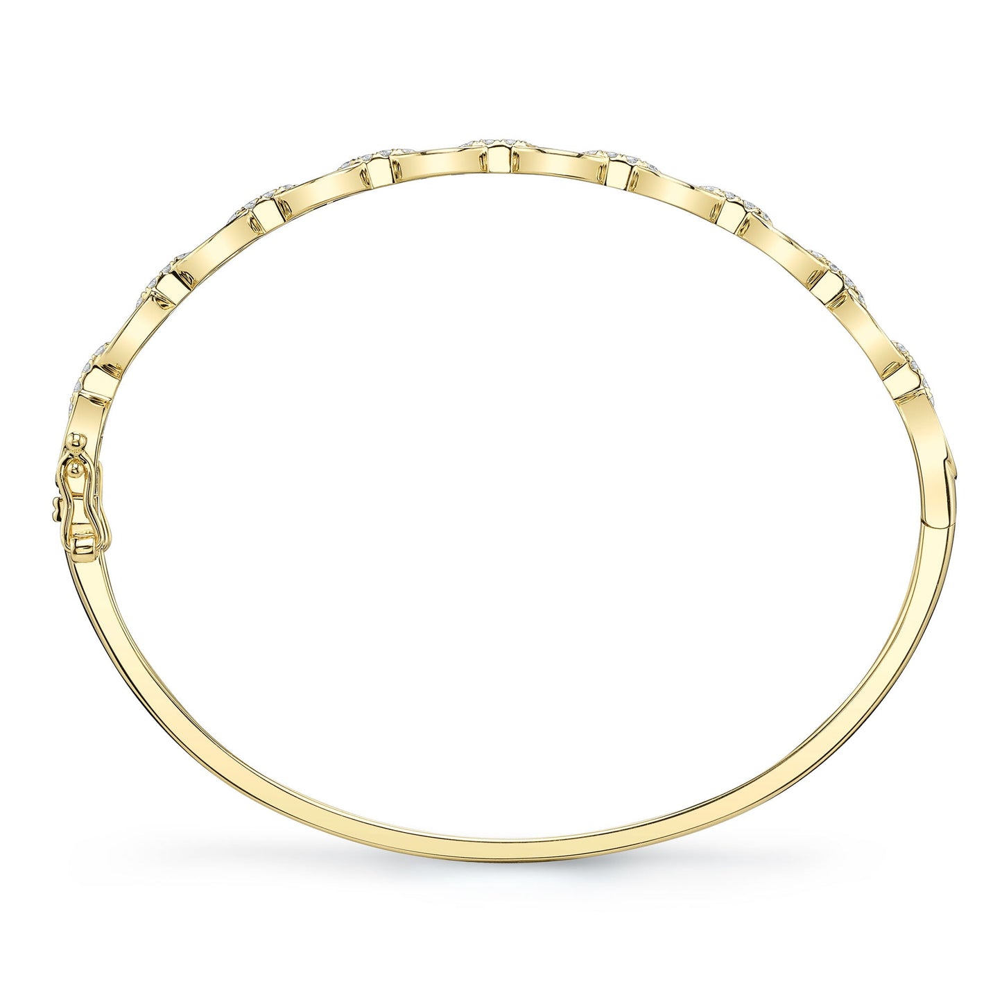 0.35CT 14K Y/G DIAMOND BANGLE