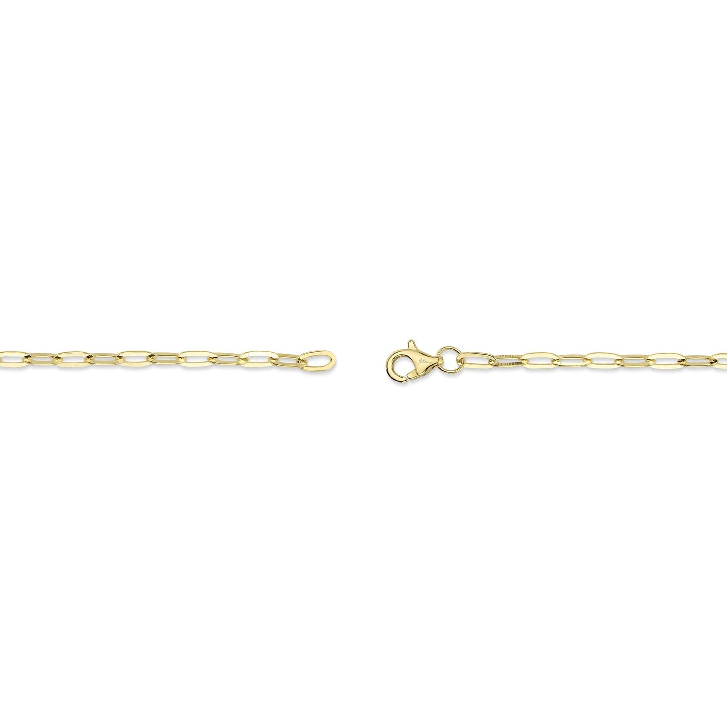 14K Y/G CULTURED PEARL PAPER CLIP LINK BRACELET