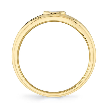 0.08CT DIAMOND MARQUISE BEZEL BAND