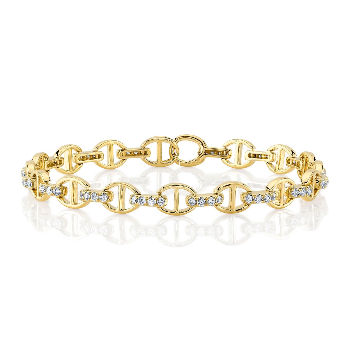 1.17CT 14K Y/G DIAMOND BRACELET