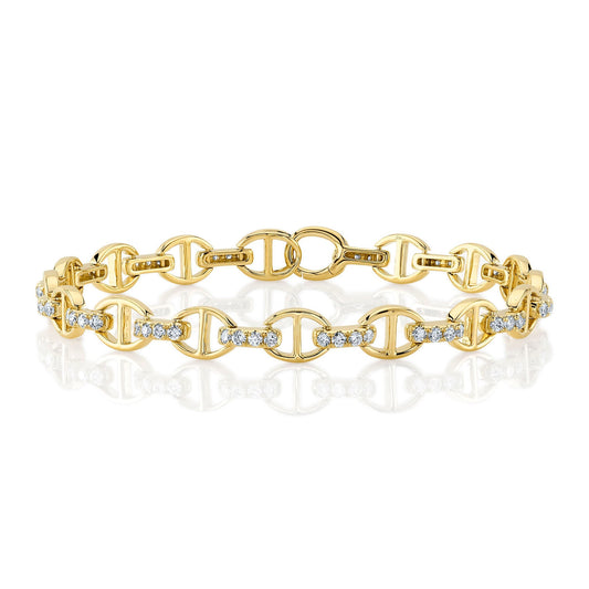1.17CT 14K Y/G DIAMOND BRACELET