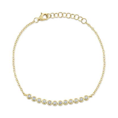 0.26CT DIAMOND BEZEL BRACELET