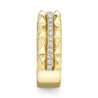 0.26CT 14K Y/G DIAMOND LADY'S BAND
