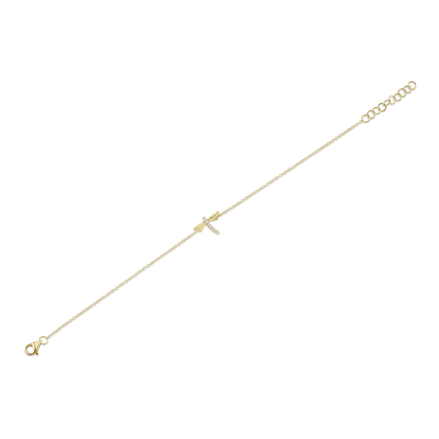 0.03CT DIAMOND DRAGONFLY BRACELET