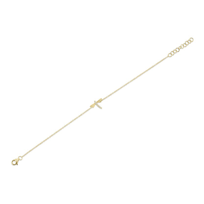 0.03CT DIAMOND DRAGONFLY BRACELET
