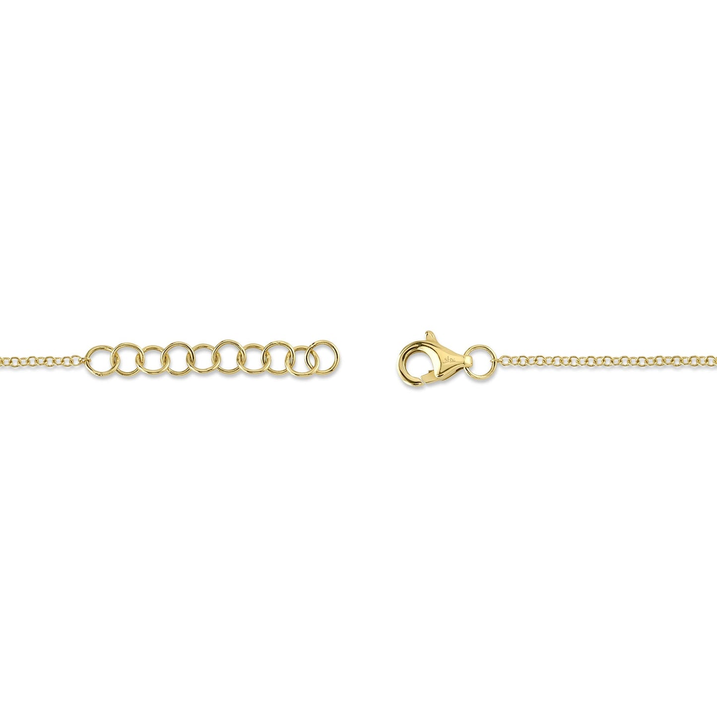 0.03CT 14K Y/G DIAMOND DRAGONFLY MATTE BRACELET