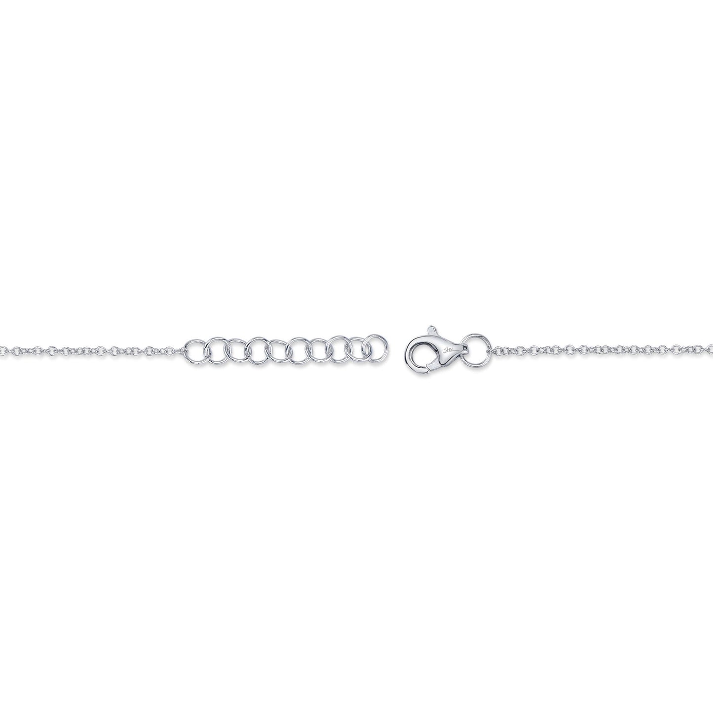 0.11CT 14K W/G DIAMOND STAR OF DAVID BRACELET