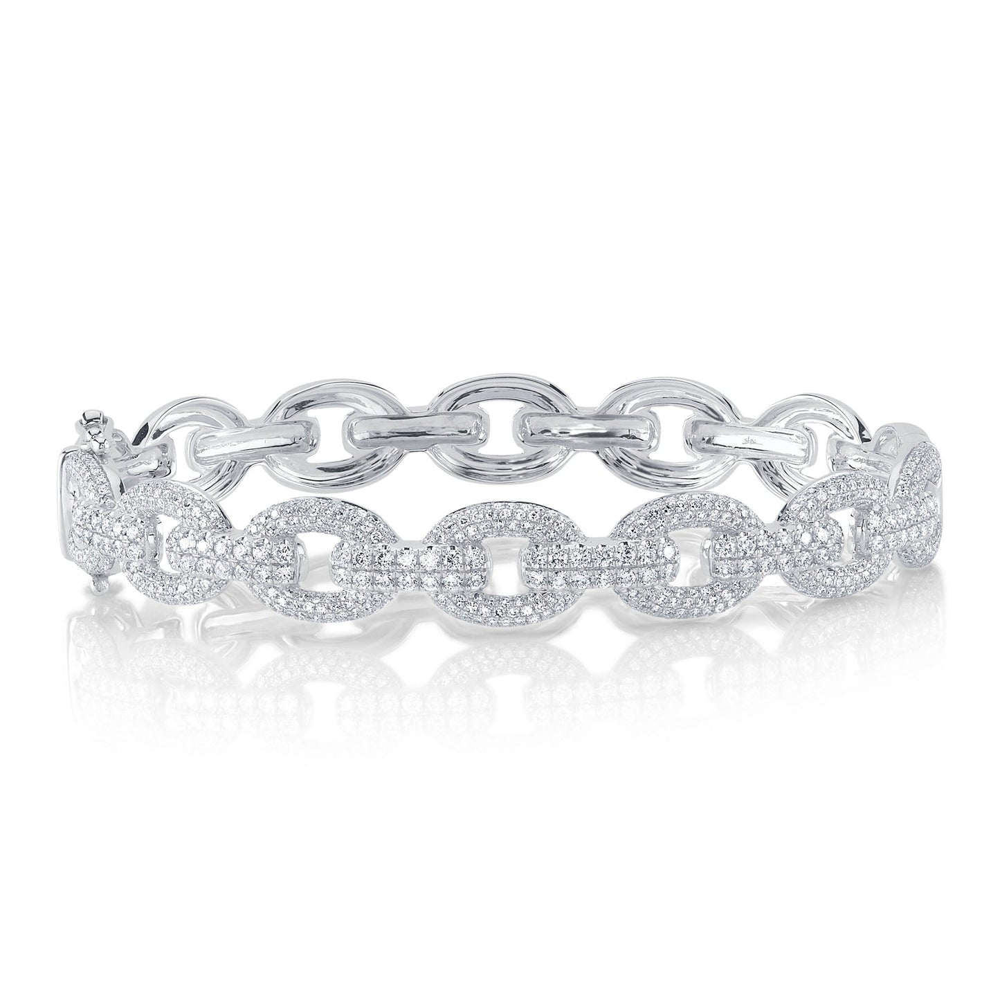 1.95CT DIAMOND LINK BANGLE
