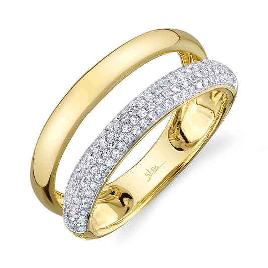 0.32CT DIAMOND PAVE RING
