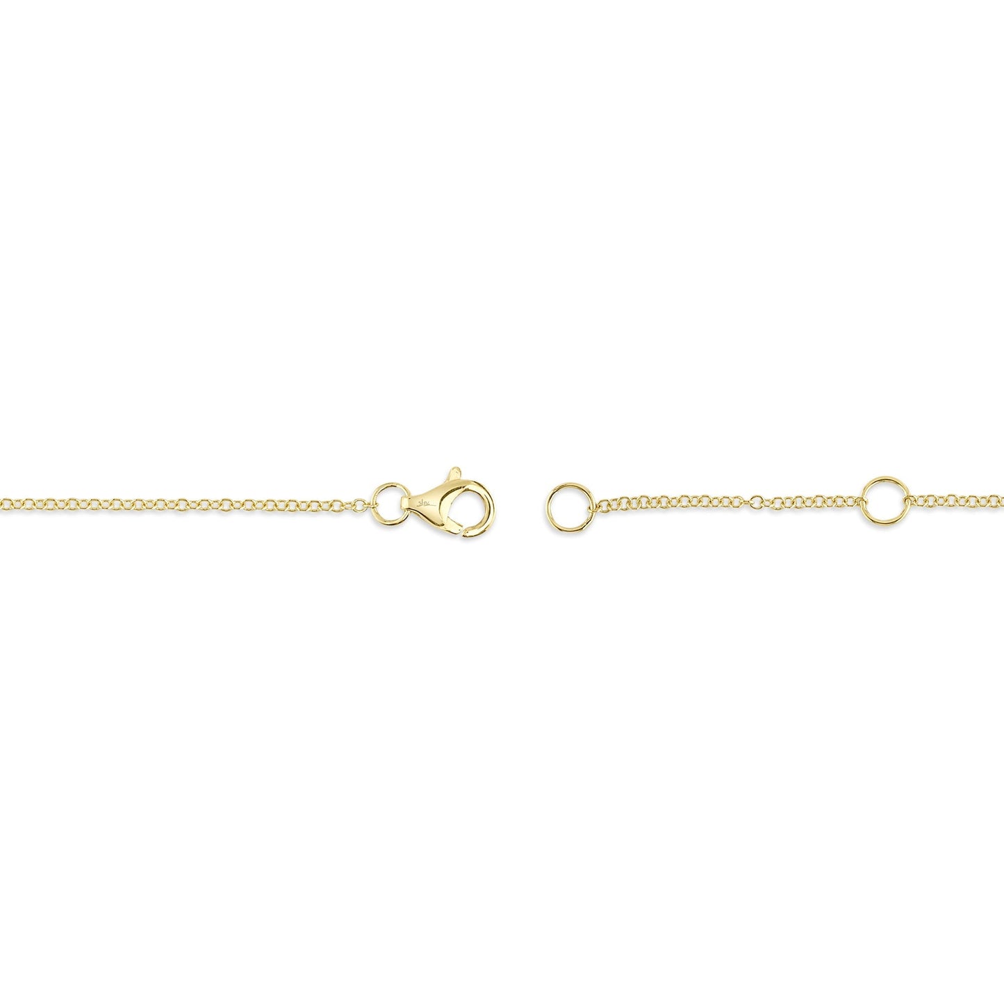 0.60CT 14K Y/G DIAMOND BEZEL NECKLACE