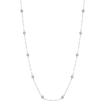 0.20CT 14K W/G 18" DIAMONDS BY THE YARD SPARKLE CHAIN NECKLACE