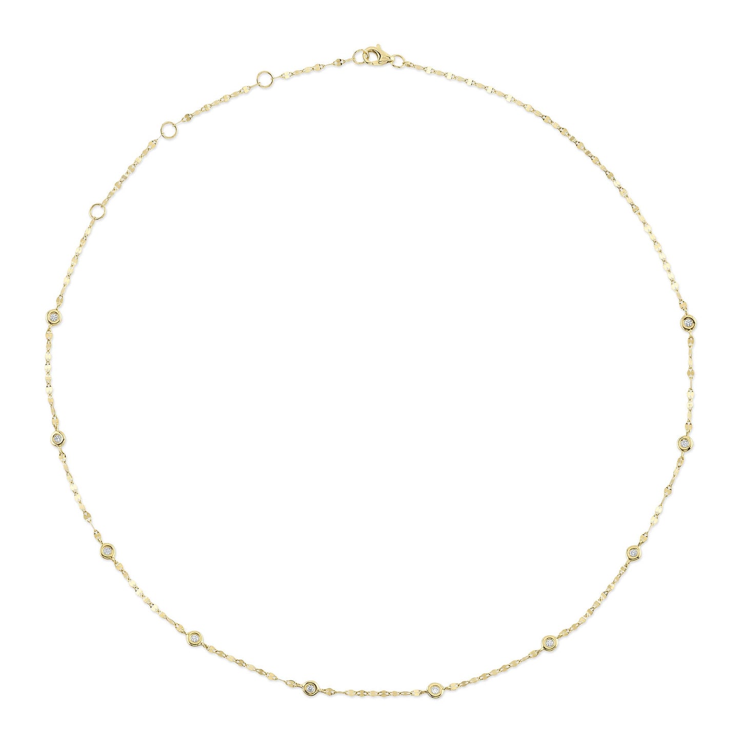 0.20CT 18" DIAMONDS BY THE YARD NECKLACE