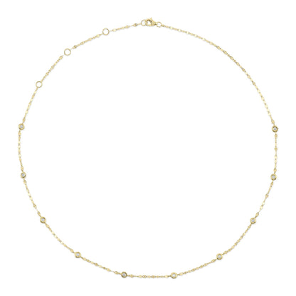0.20CT 18" DIAMONDS BY THE YARD NECKLACE