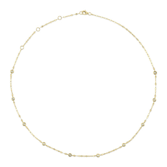 0.20CT 18" DIAMONDS BY THE YARD NECKLACE