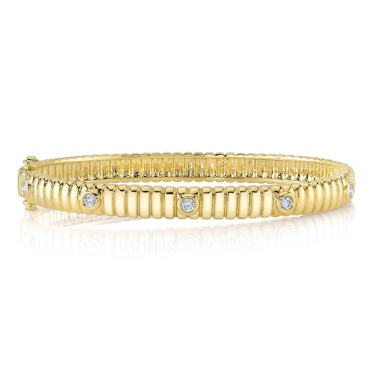 0.33CT DIAMOND BEZEL BANGLE