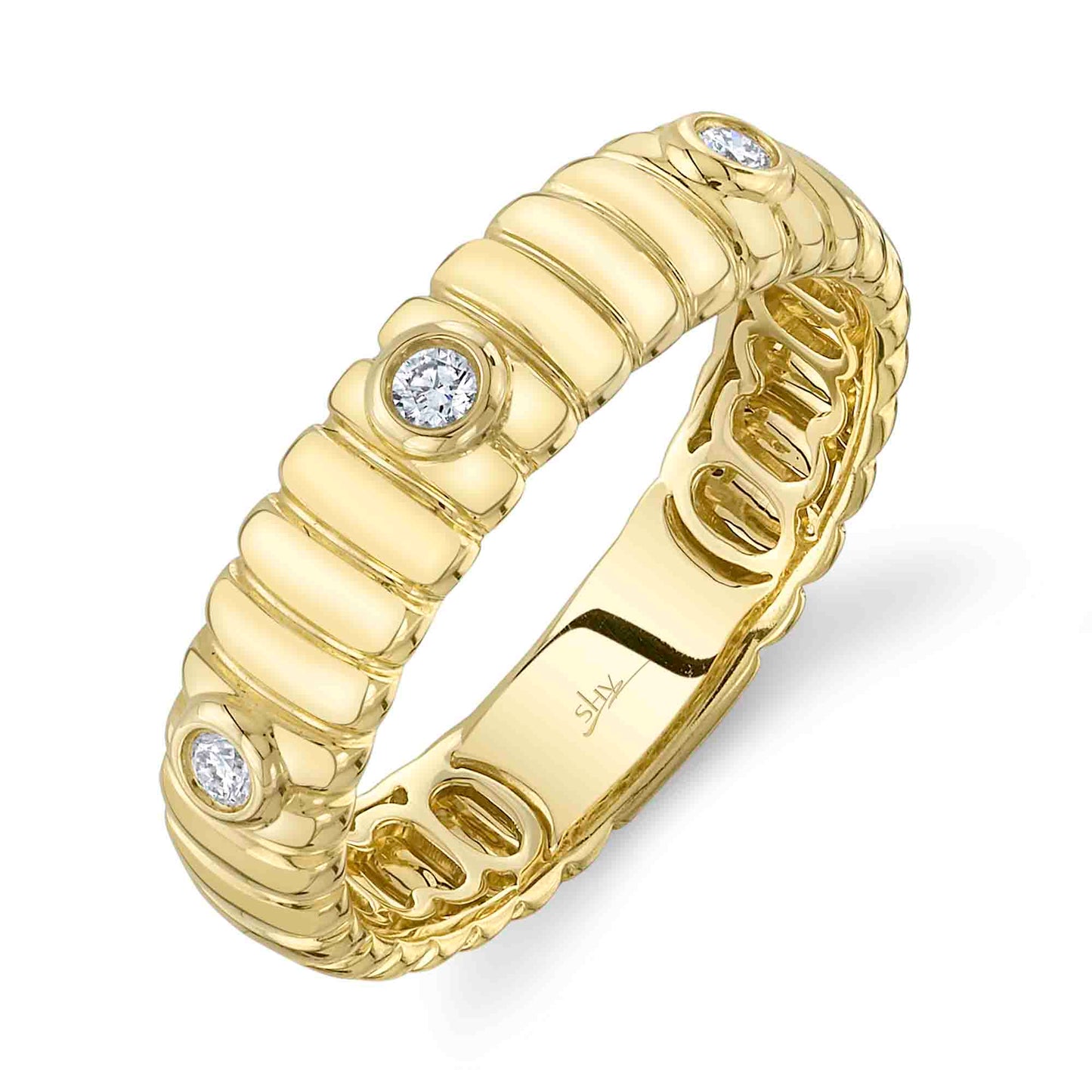 0.08CT DIAMOND BEZEL BAND