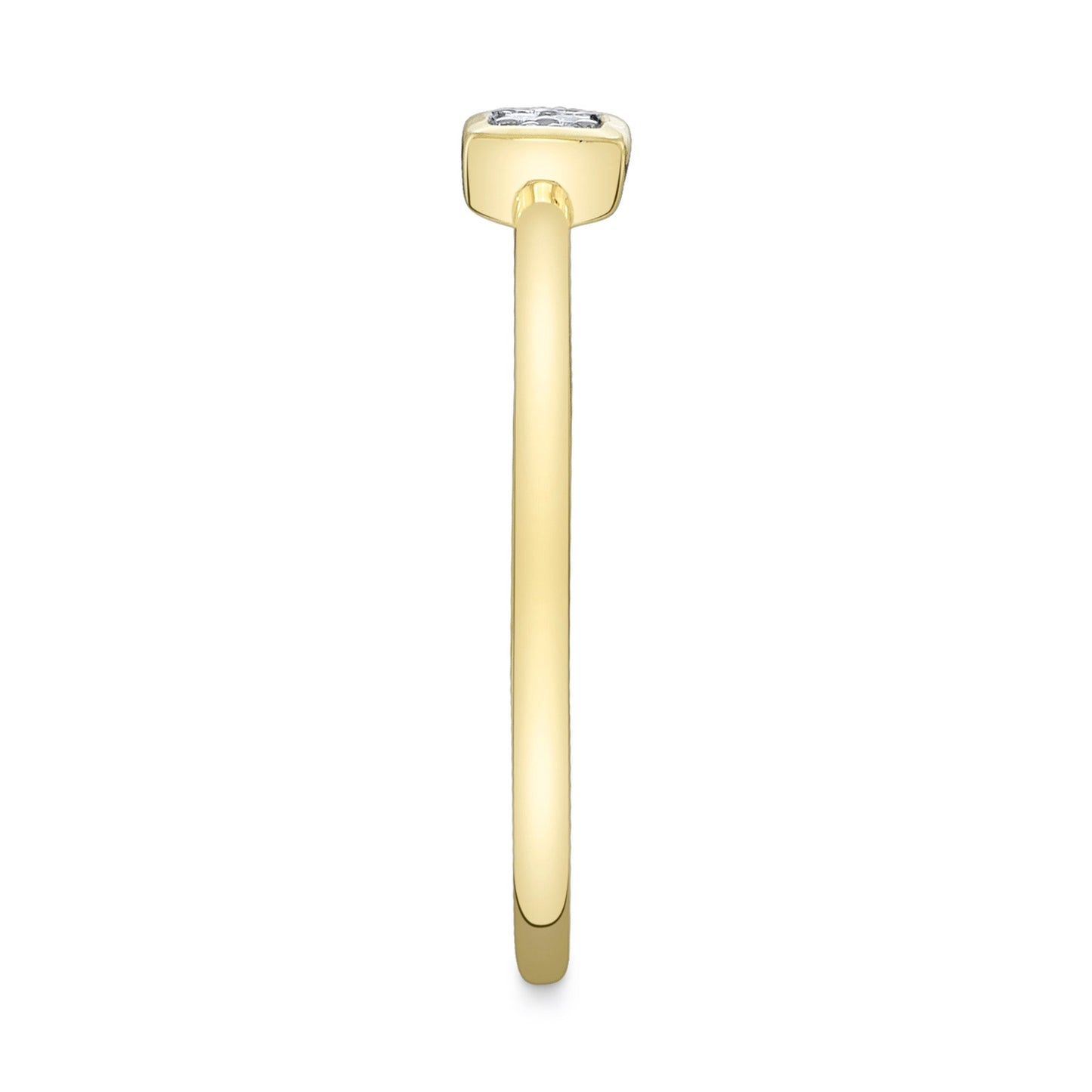 0.07CT 14K Y/G DIAMOND BAGUETTE RING