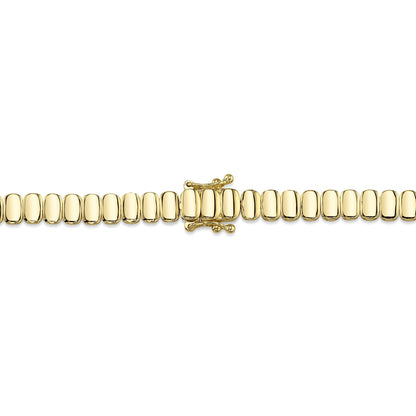 3.07CT 14K Y/G DIAMOND BAGUETTE NECKLACE