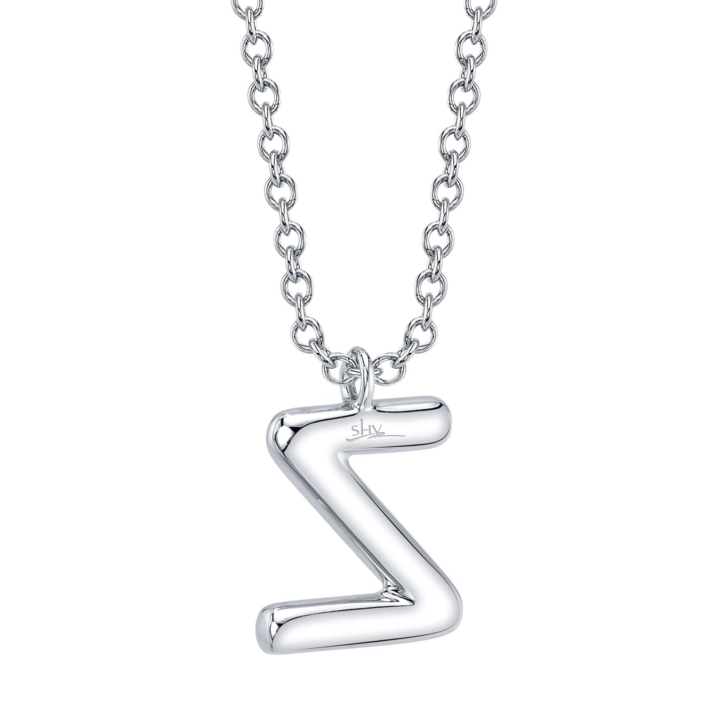 0.10CT 14K W/G DIAMOND PAVE NECKLACE - INITIAL Z