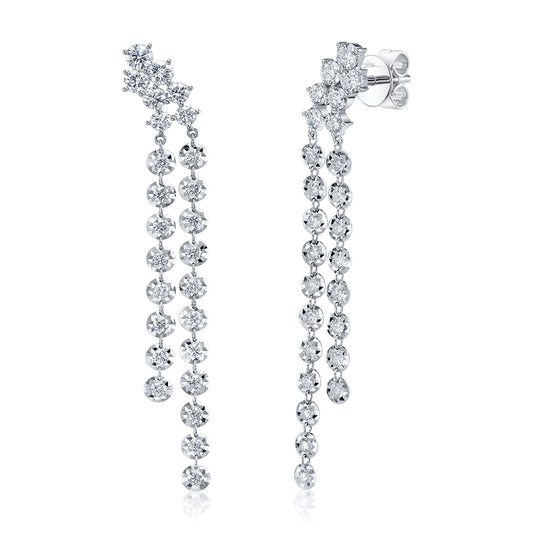 1.49CT 14K W/G DIAMOND EARRING