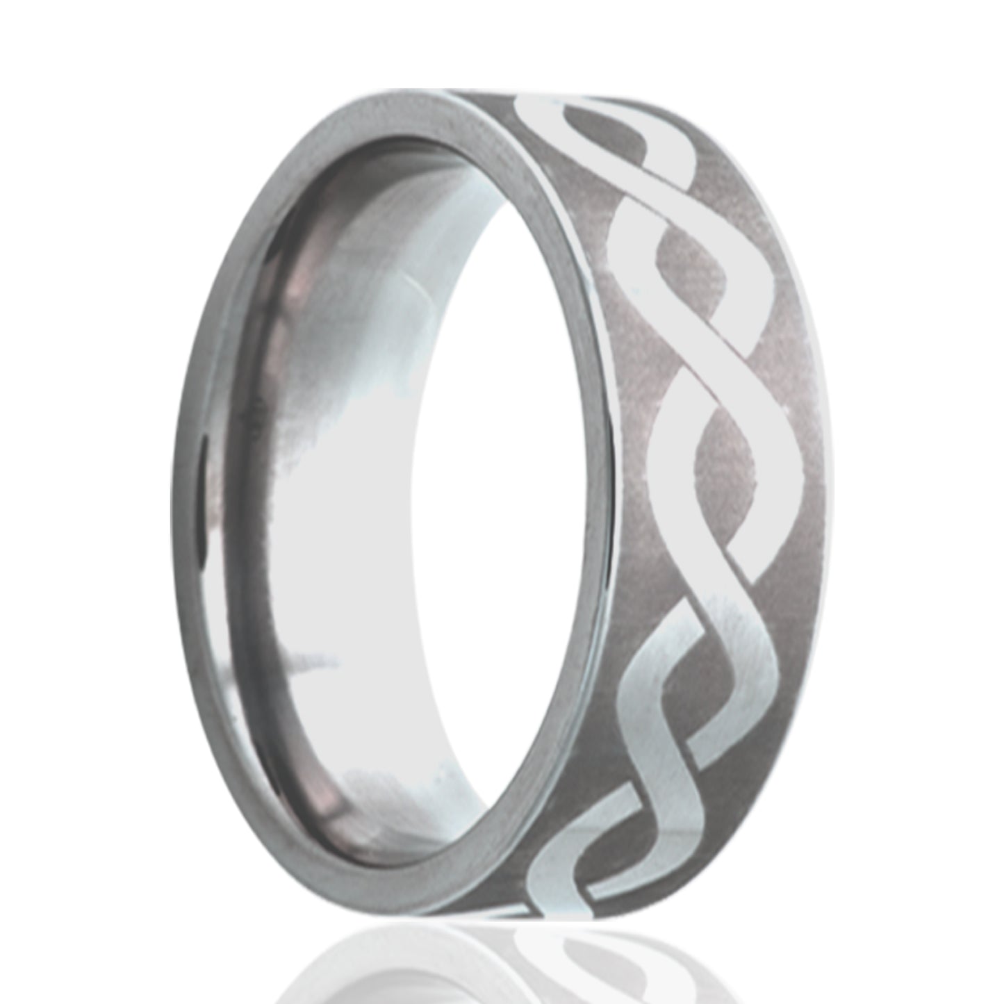 Titanium Comfort Fit Polished Infinity Ring