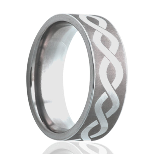 Titanium Comfort Fit Polished Infinity Ring