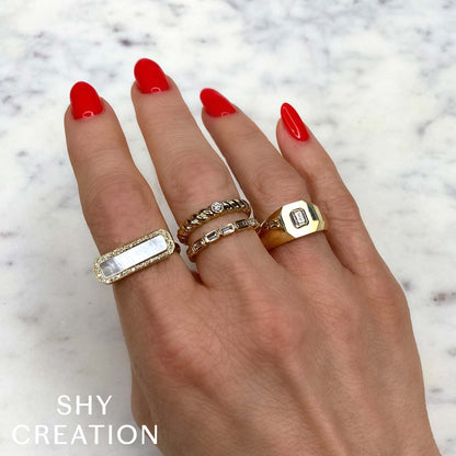 0.07CT DIAMOND BEZEL RING
